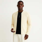 Heren Comfortabel gebreide cardigan met rits