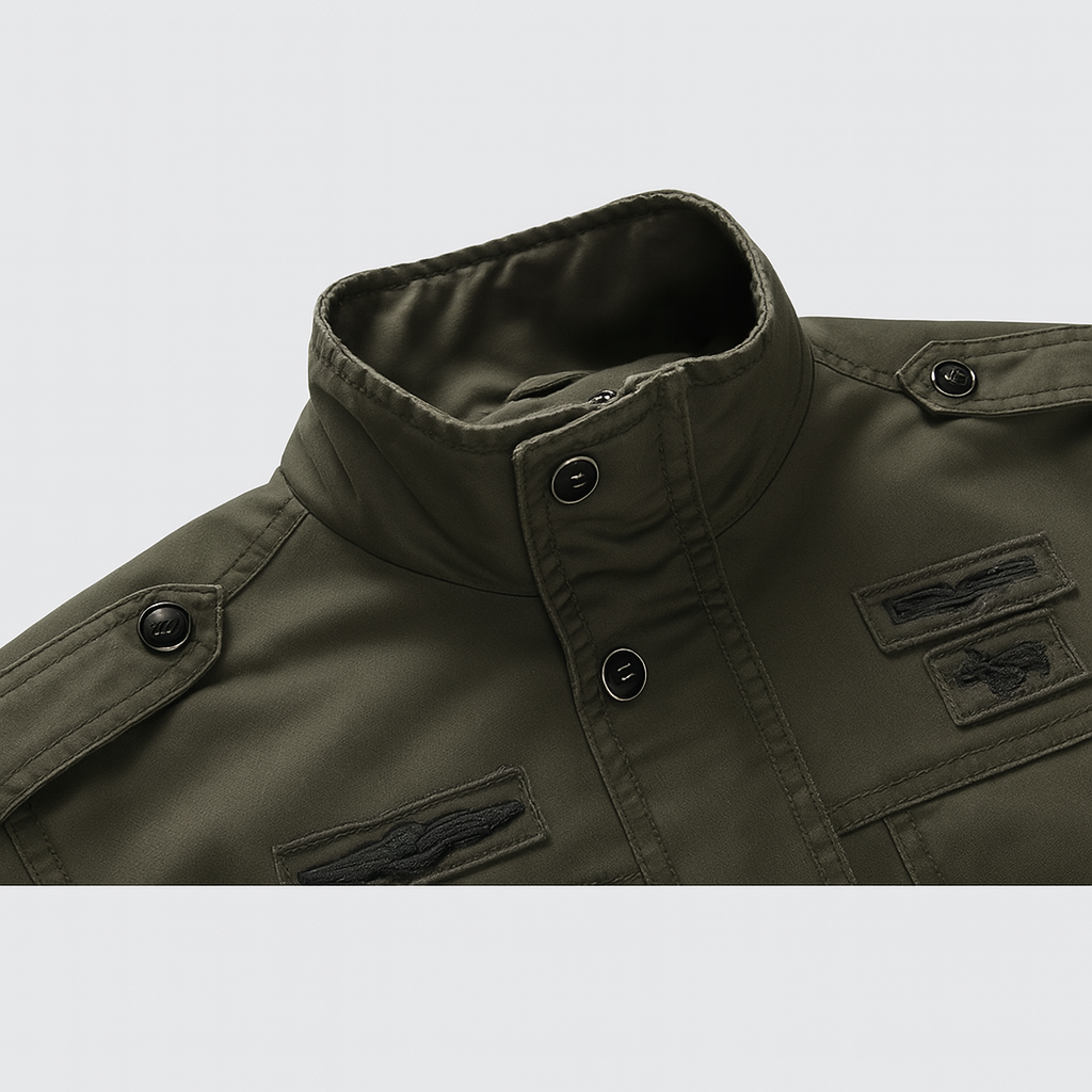 Duurzame militaire jas voor heren (voorverkoop)