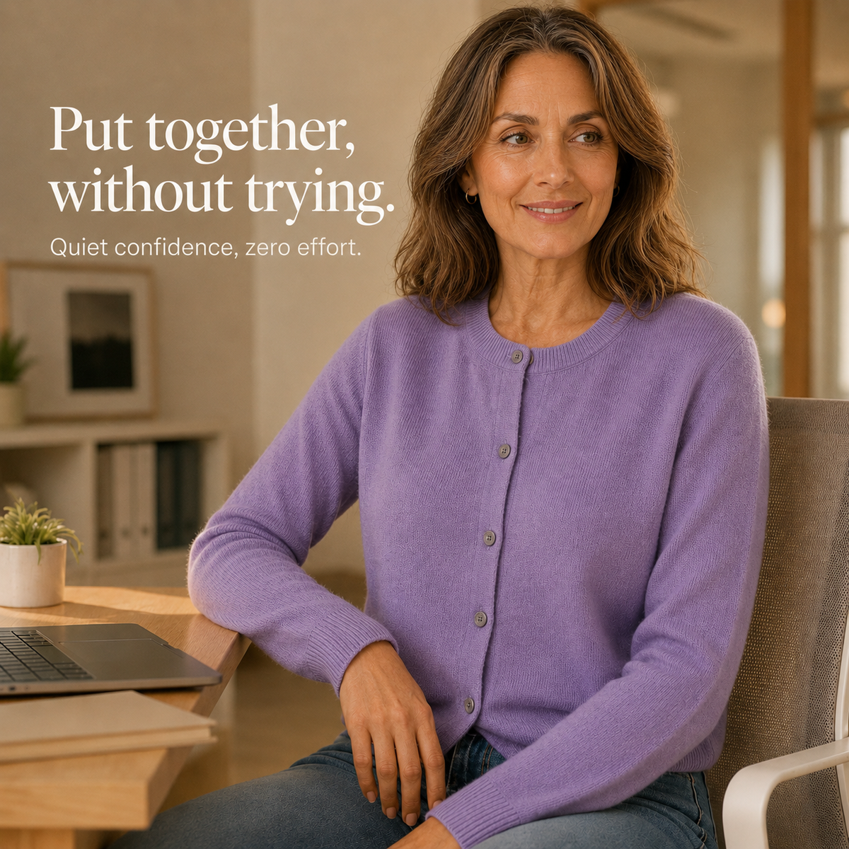 Wearbella – Korte Geborstelde Knit Knopen-Voorkant Cardigan