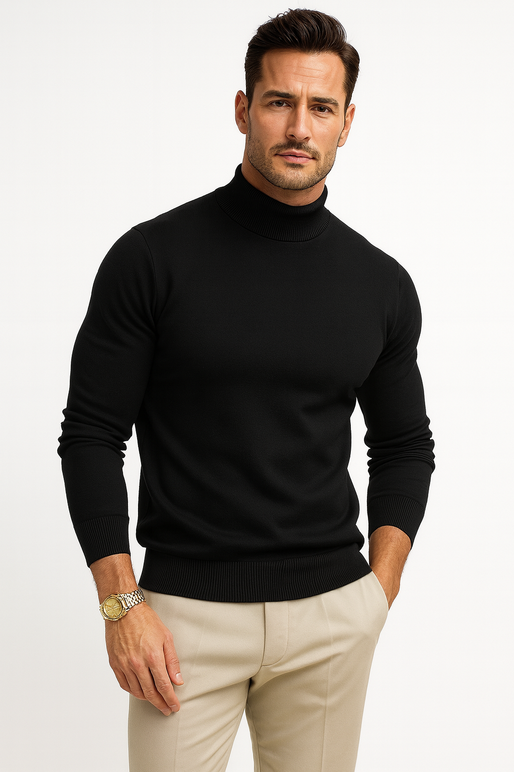 Fijngebreide Coltrui Heren Regular Fit Winter
