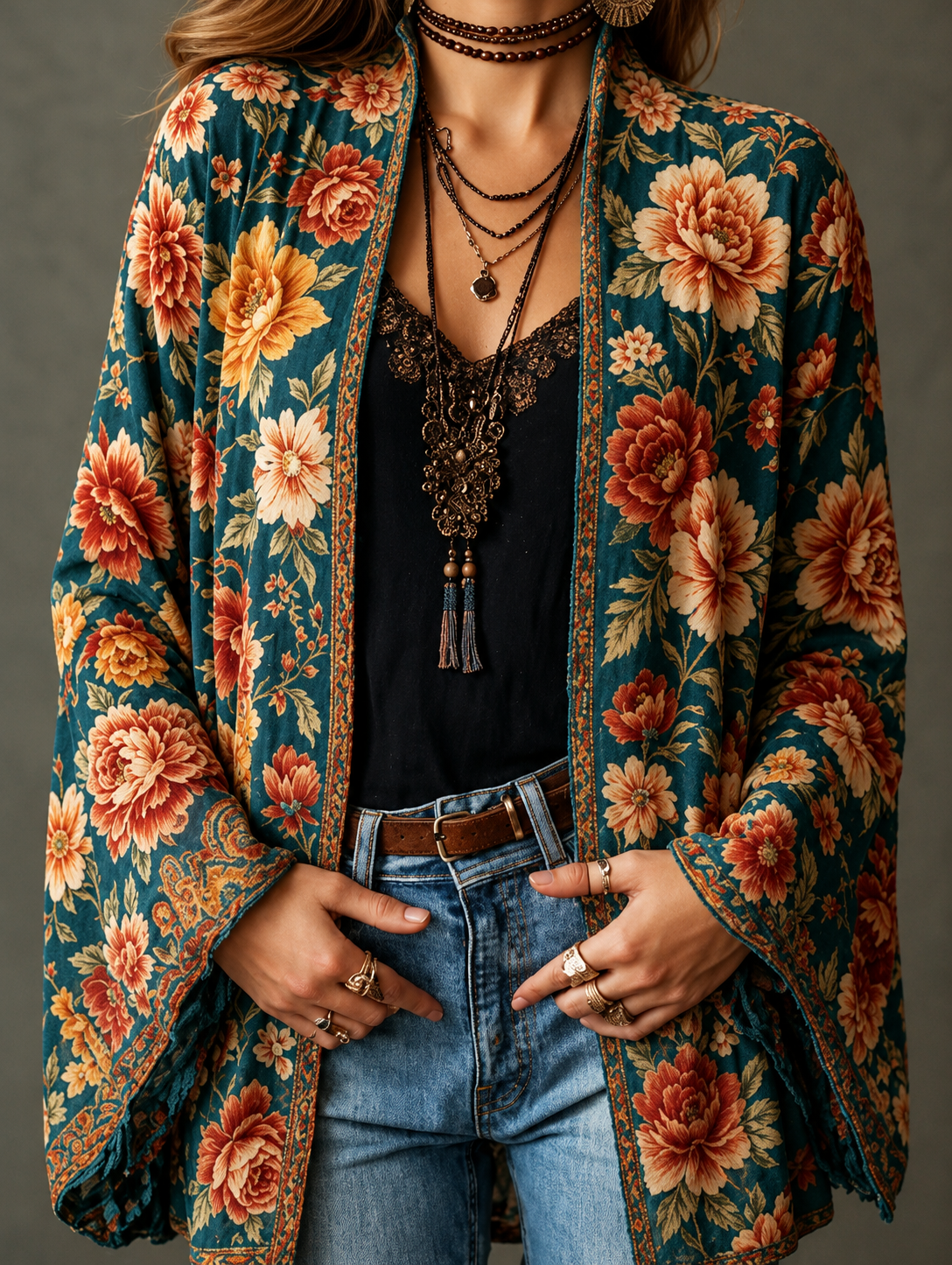 FLANEL BOHO-JAS VOOR VROUWEN