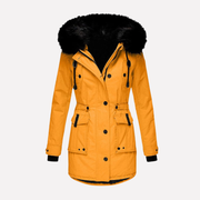 Dames Parka Jas met Kap en Flapzakken