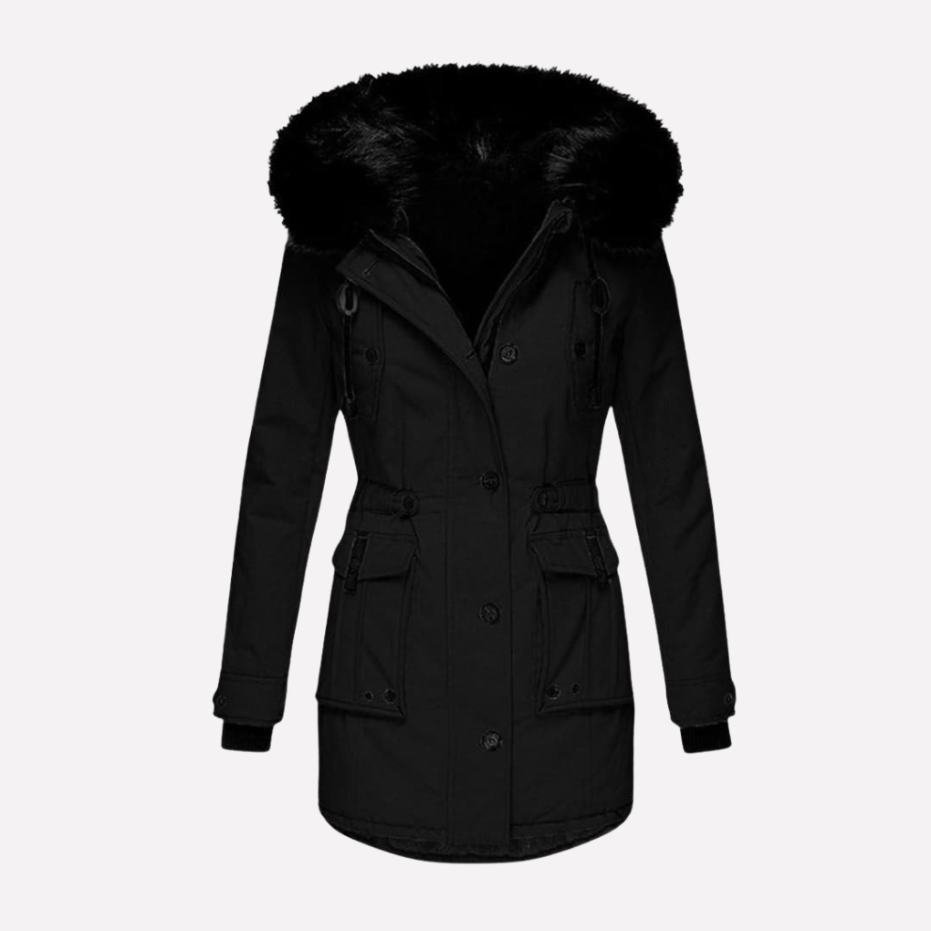 Dames Parka Jas met Kap en Flapzakken