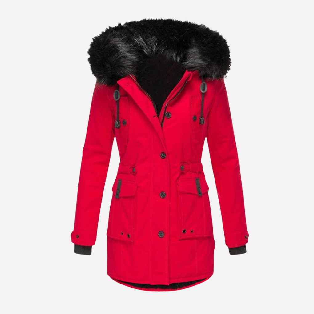 Dames Parka Jas met Kap en Flapzakken