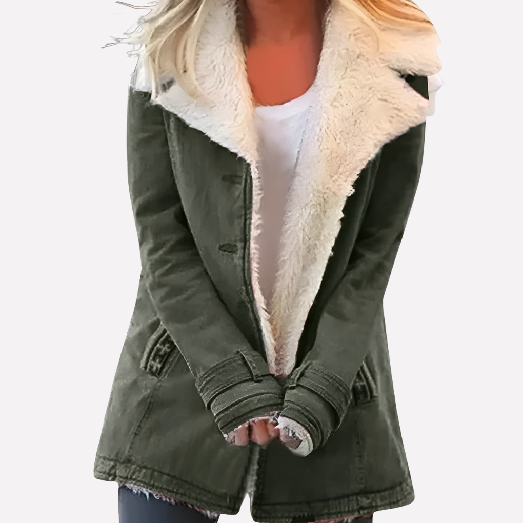 Chique Lange Dames Winterjas