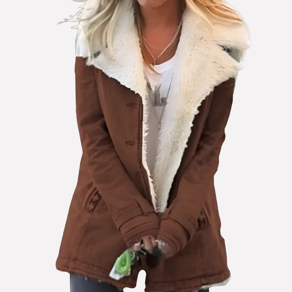Chique Lange Dames Winterjas