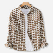 Chevron Charm Katoenen Shirt