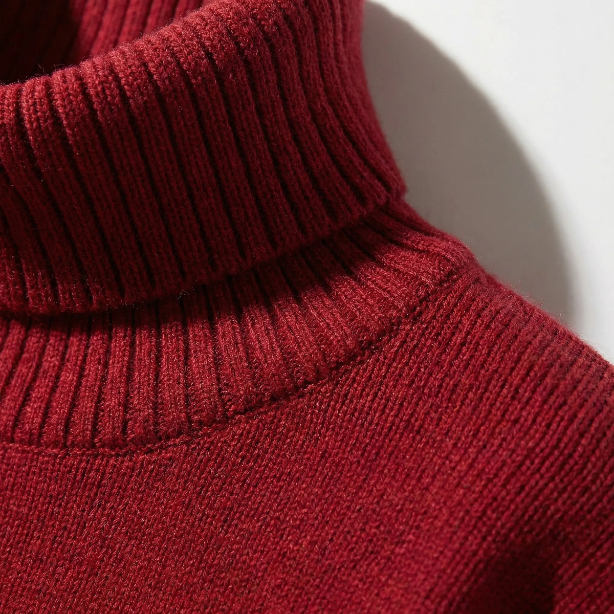 Geribde Turtleneck Trui – Casual Lange Mouwen Stijl