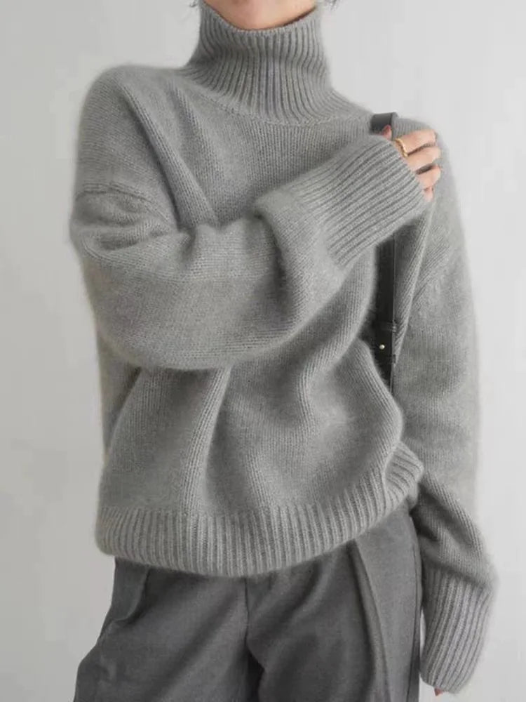 Alecia | Dames Luxe Kasjmier Coltrui | Tijdloze Elegantie