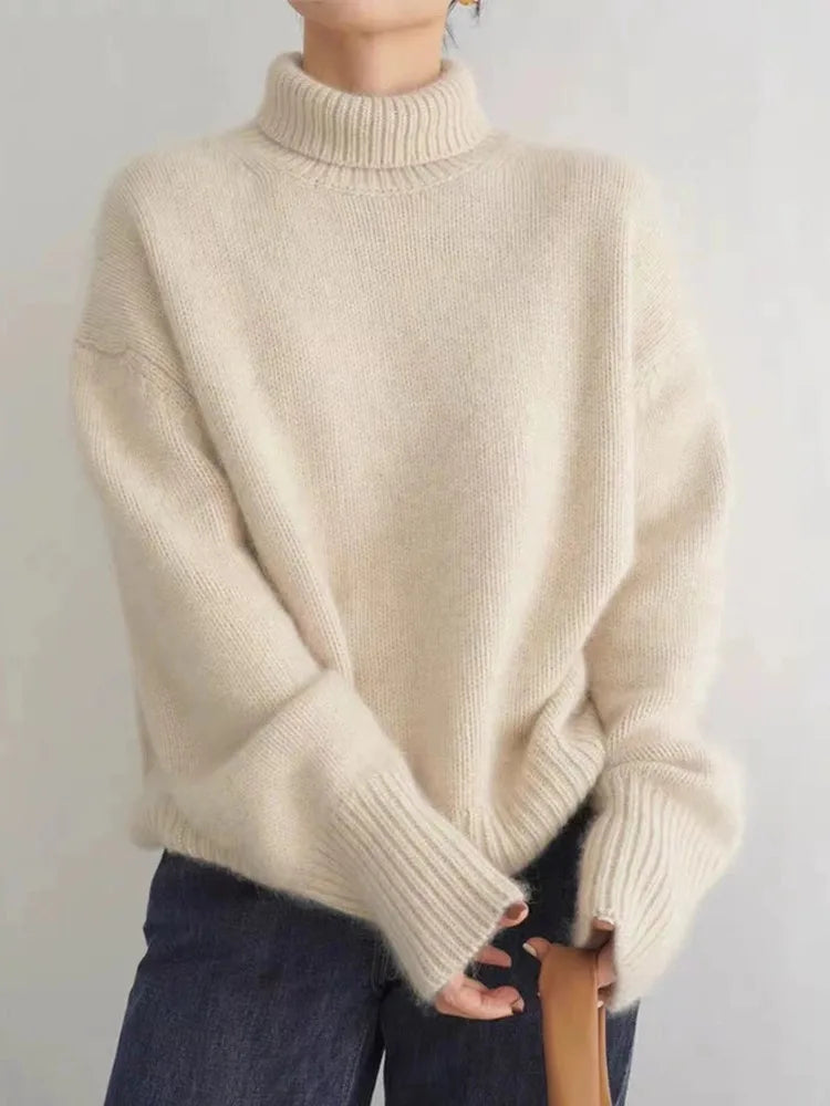 Alecia | Dames Luxe Kasjmier Coltrui | Tijdloze Elegantie