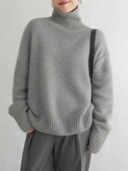 EMERSON – COZY HIGH-NECK RELAXED SWEATER