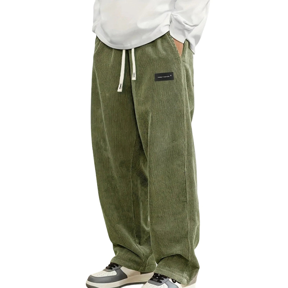 Corduroy Broek | Comfortabele Wijde Jogger Heren