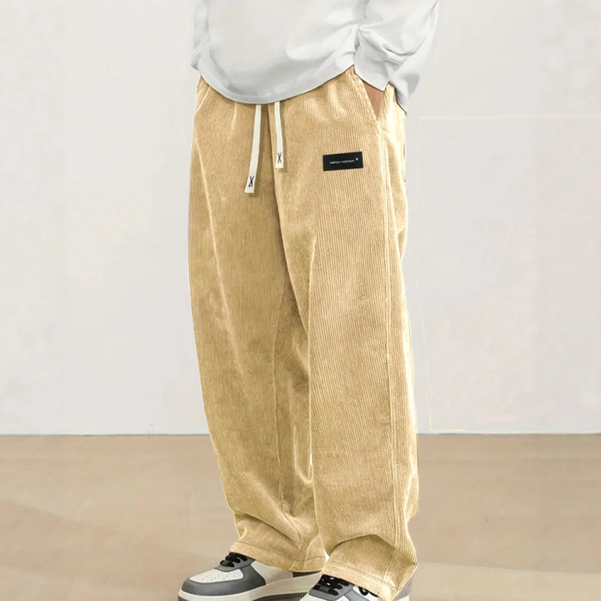 Corduroy Broek | Comfortabele Wijde Jogger Heren