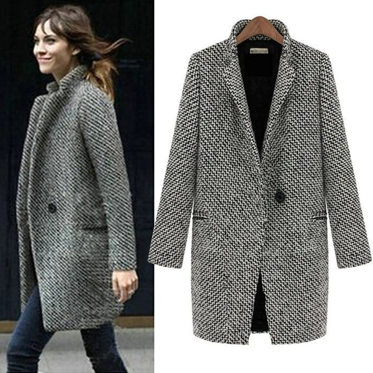 Evelyn - Chic Wol Winterjas
