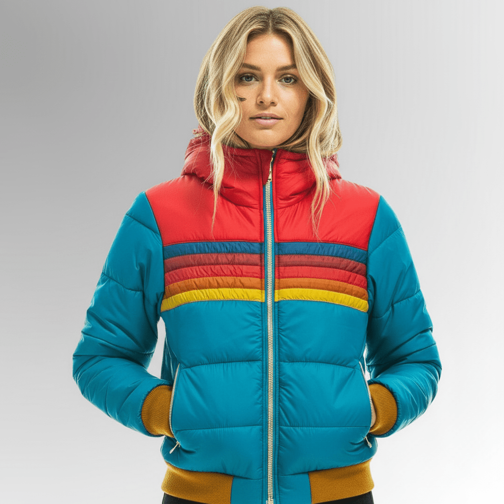 Sentra | De Retro Regenboog Pufferjas