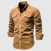 Denim Polo Heren | Cargo Stijl & Dubbele Borstzakken