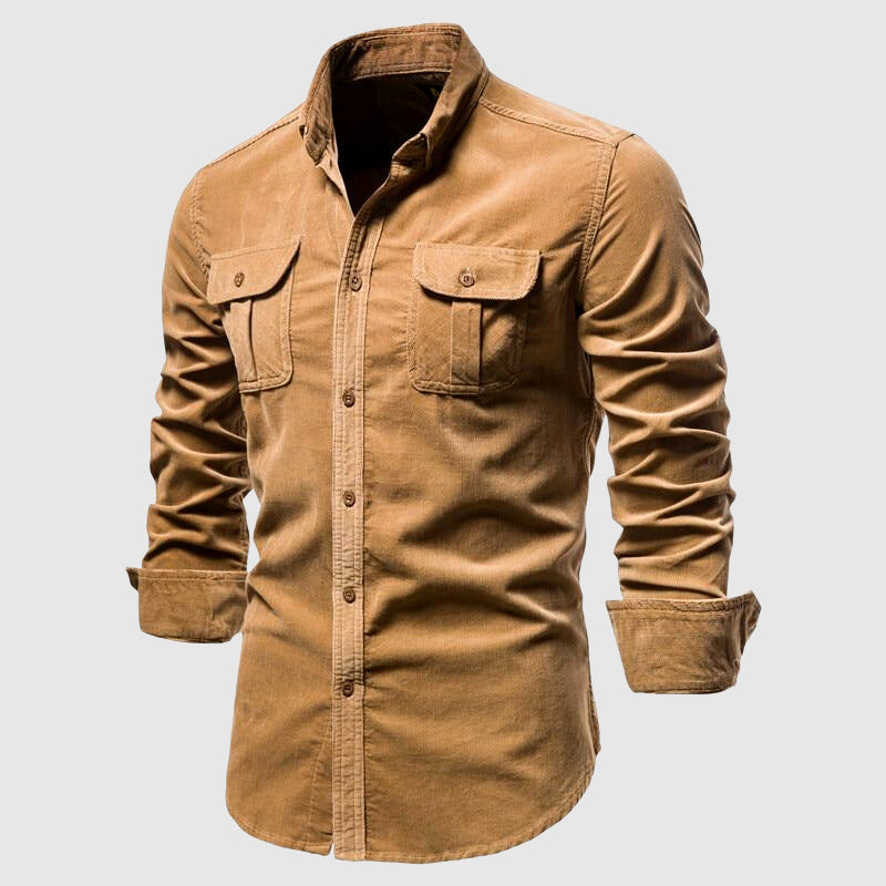 Denim Polo Heren | Cargo Stijl & Dubbele Borstzakken
