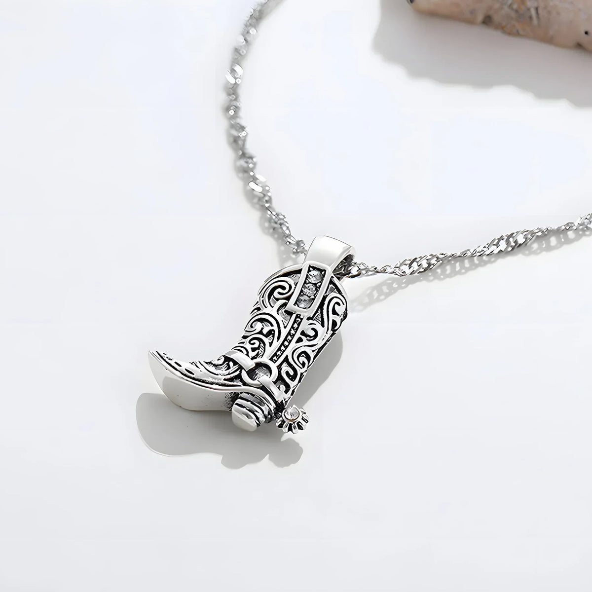 Rhinestone Country Boot Ketting