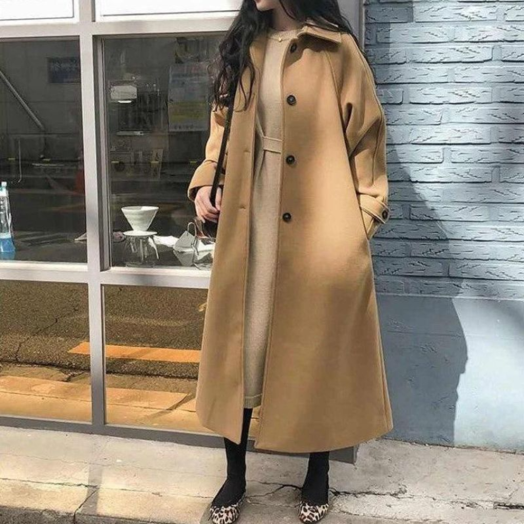 Vrouwen Elegant Lange Jas