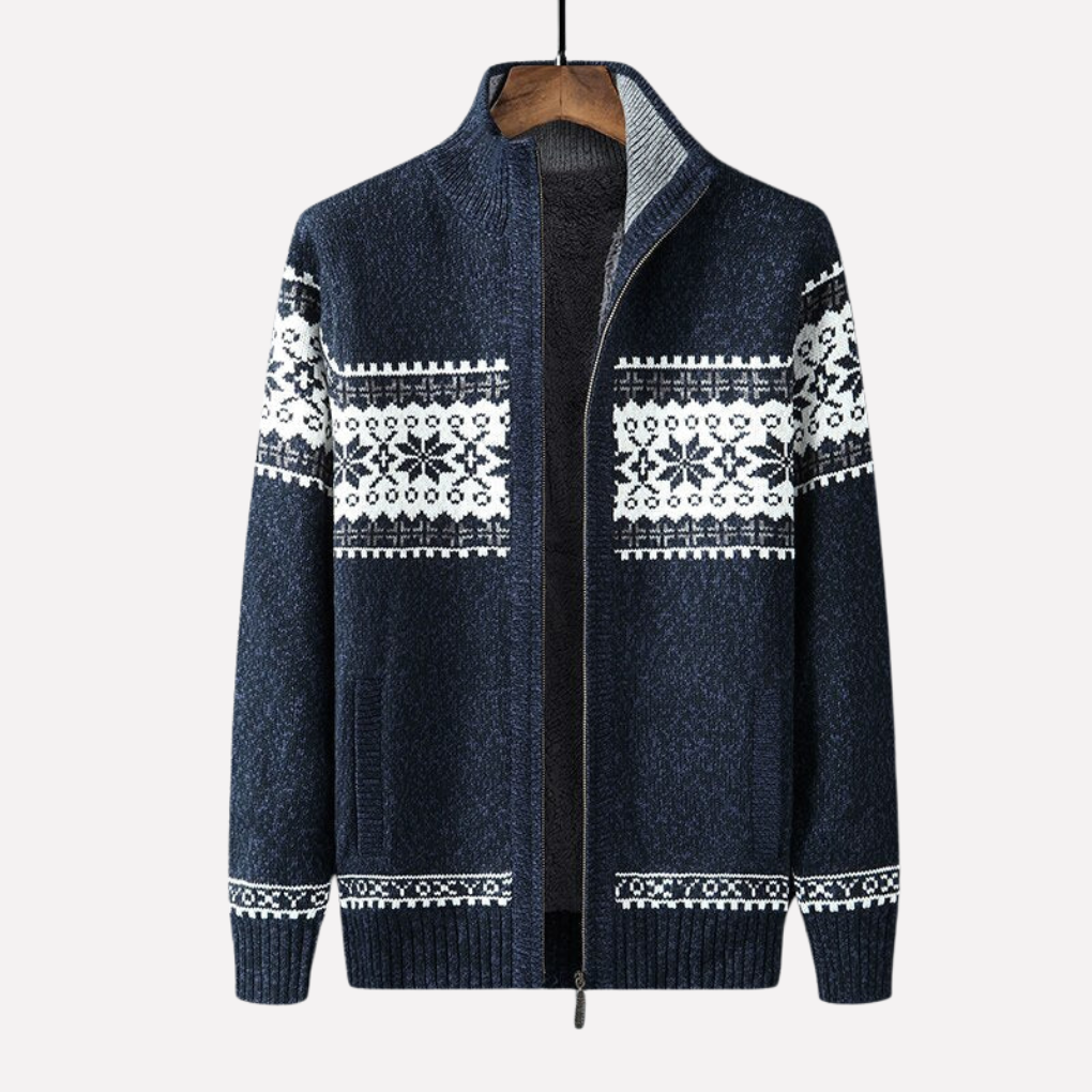 Heren Gehaakte Winter Cardigan