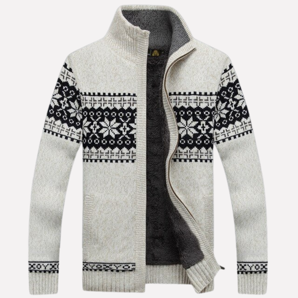 Heren Gehaakte Winter Cardigan