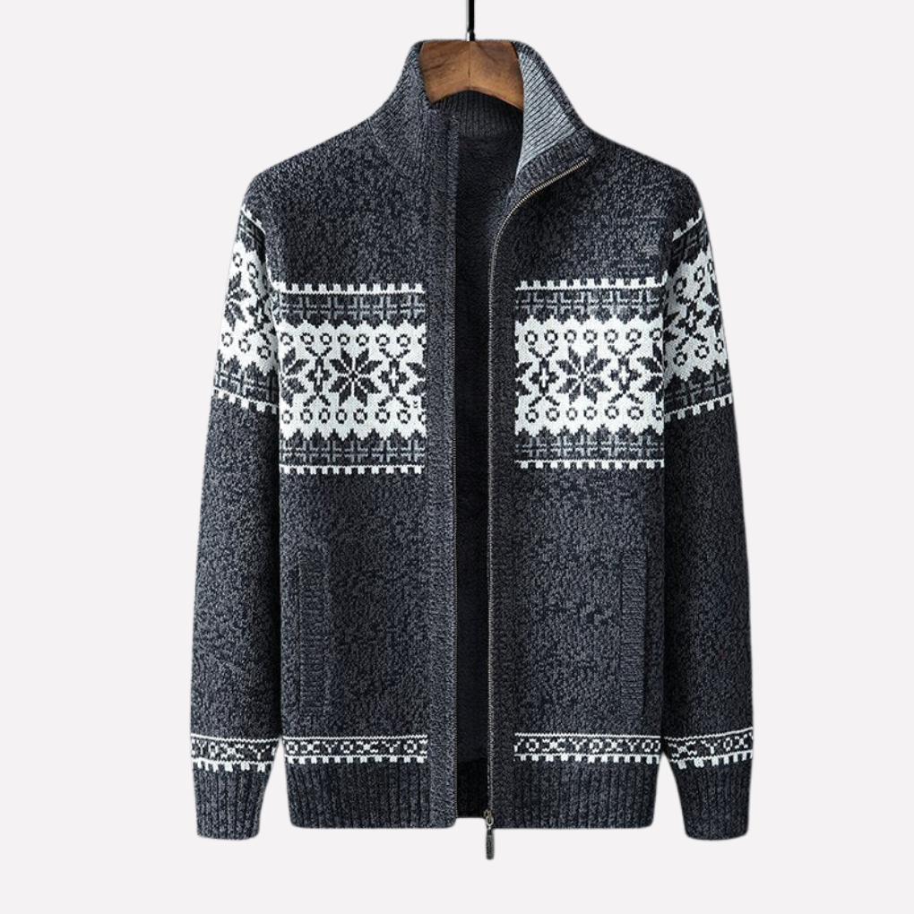 Heren Gehaakte Winter Cardigan