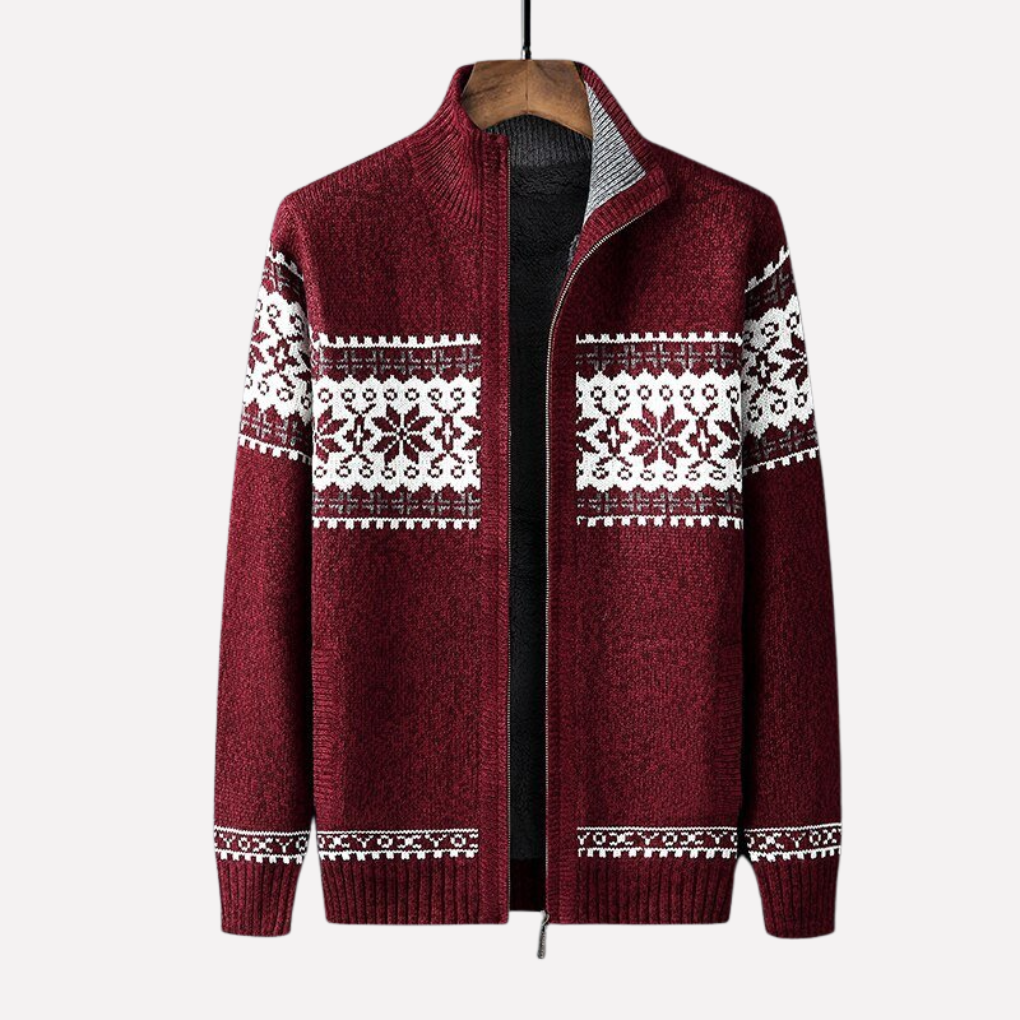 Heren Gehaakte Winter Cardigan