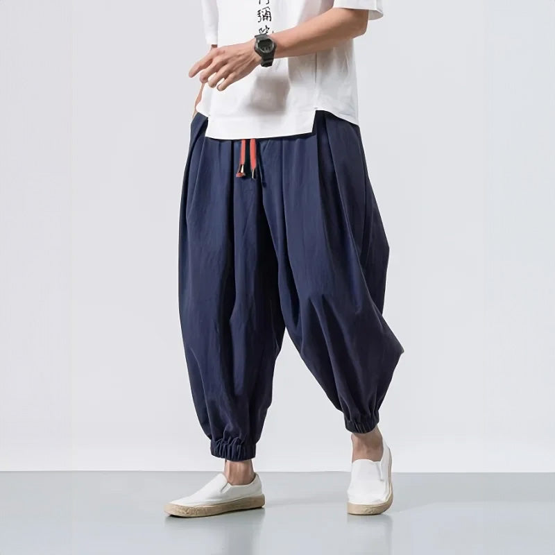 Kaito Oversized Katoenen Linnen Broek