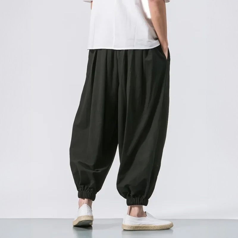 Kaito Oversized Katoenen Linnen Broek