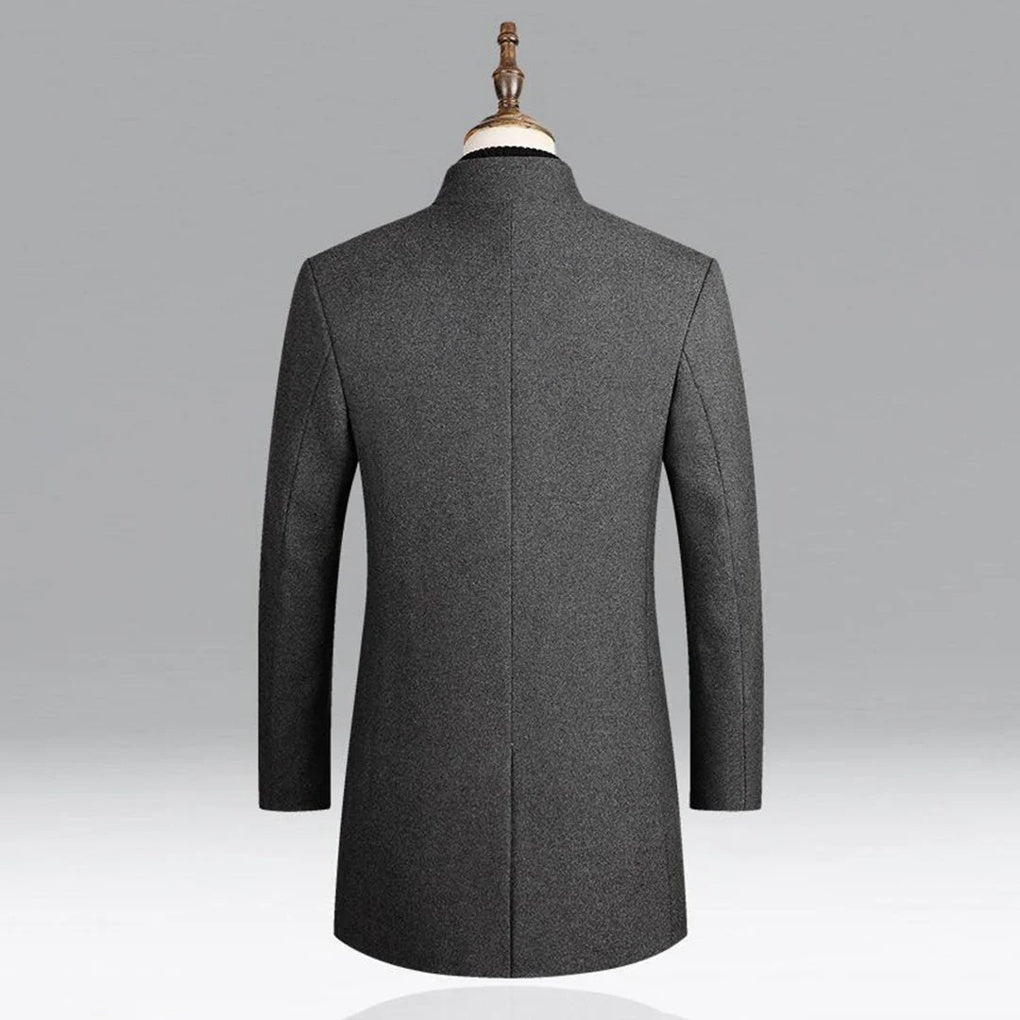 Elegante klassieke herenjas, tijdloze formele laag