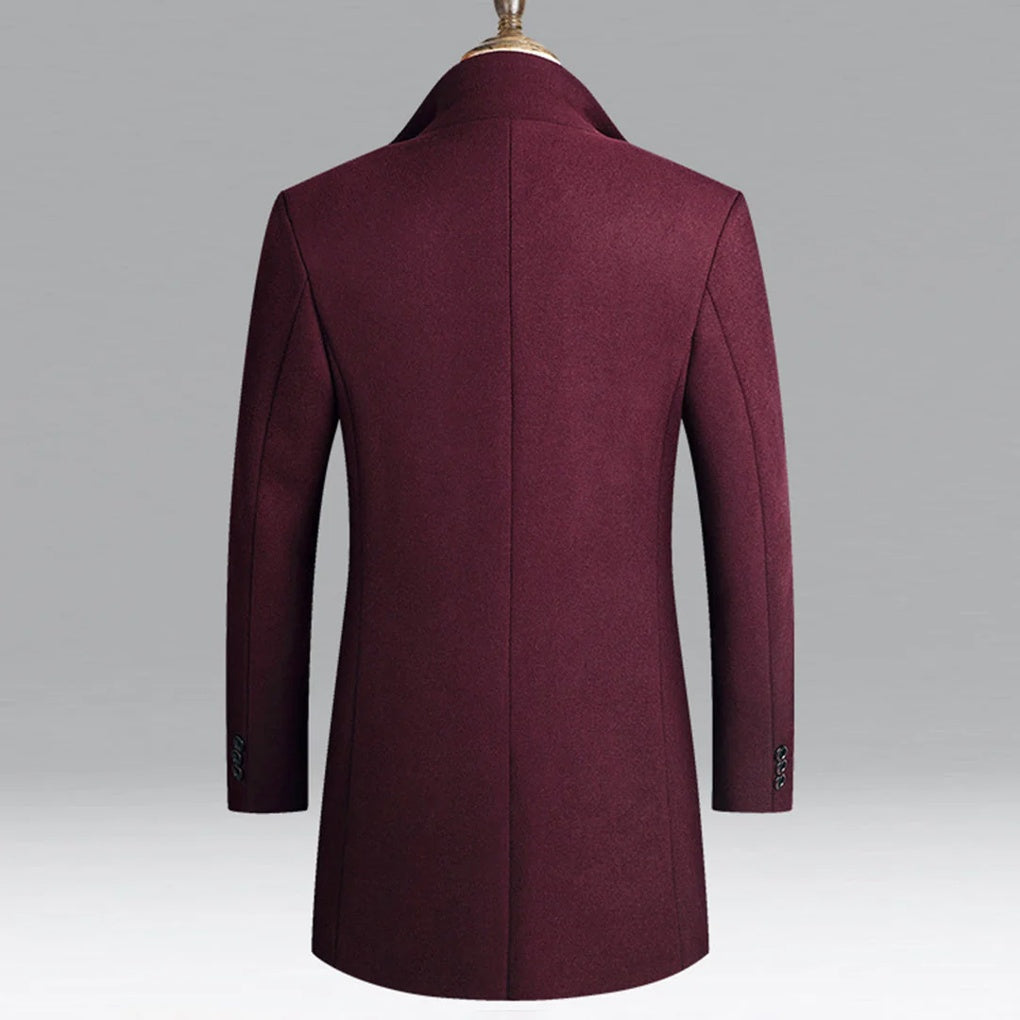 Elegante klassieke herenjas, tijdloze formele laag
