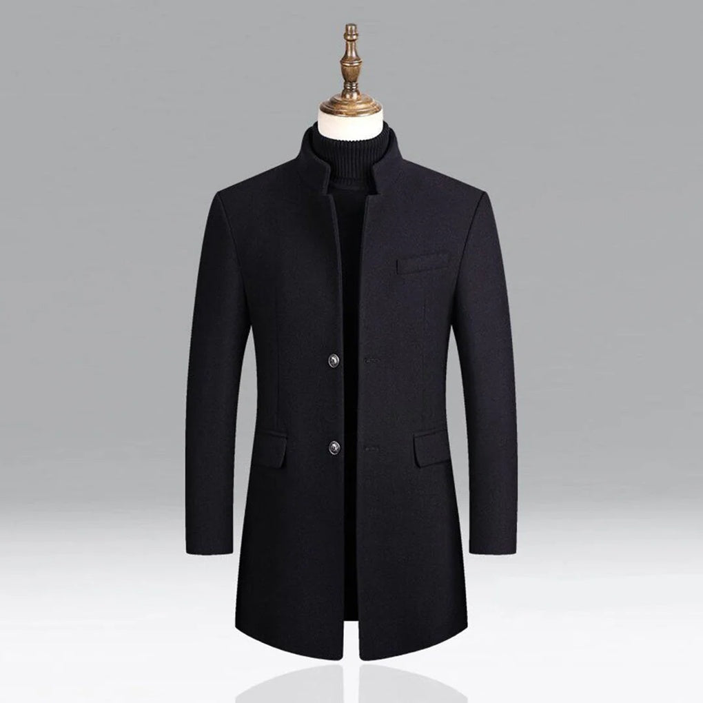 Elegante klassieke herenjas, tijdloze formele laag