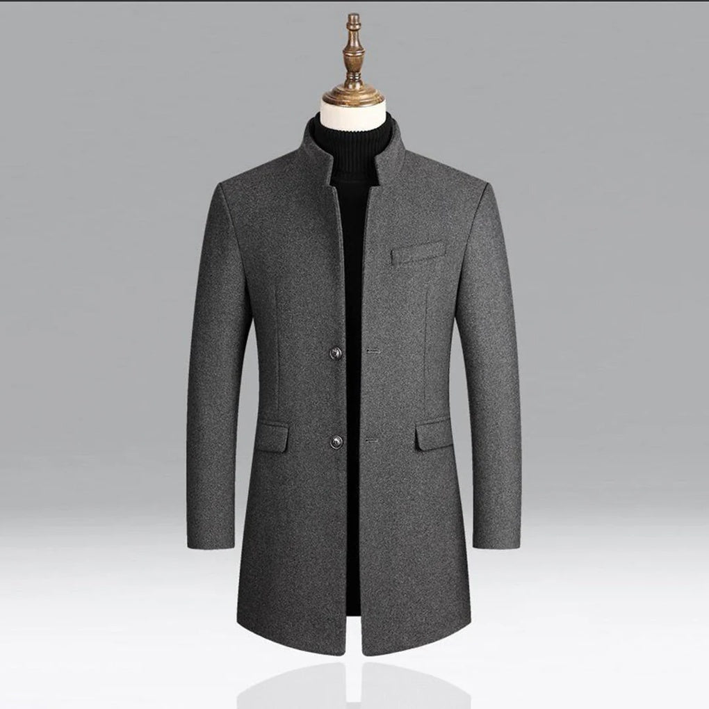 Elegante klassieke herenjas, tijdloze formele laag
