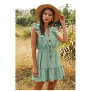 Fiene | Bohemian Groene Jurk
