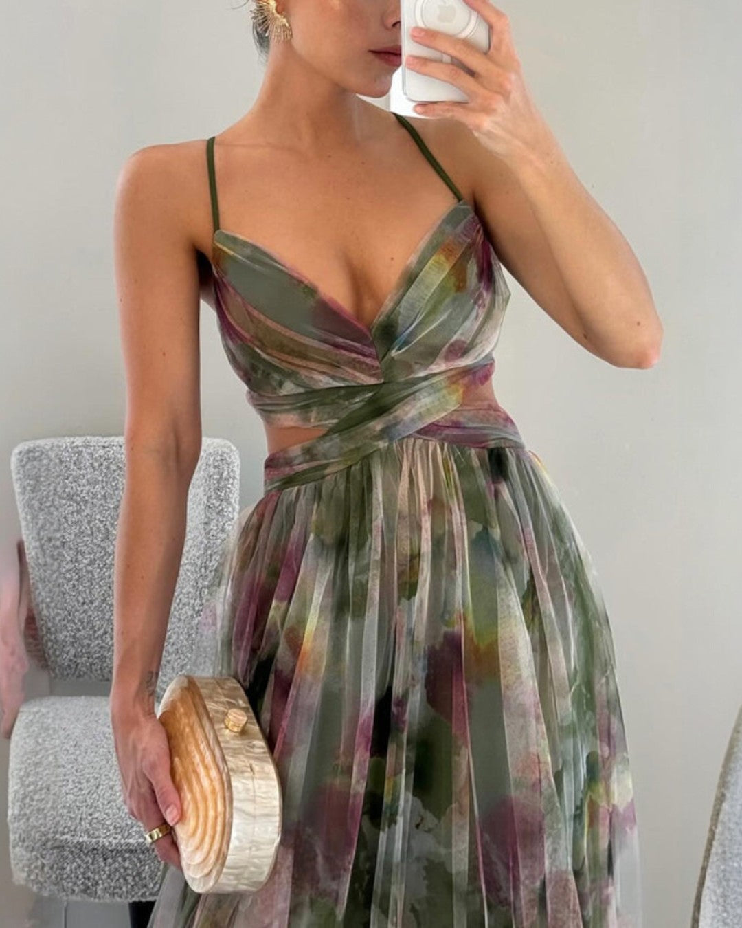 Katrien | Maxi-jurk met bloemenprint