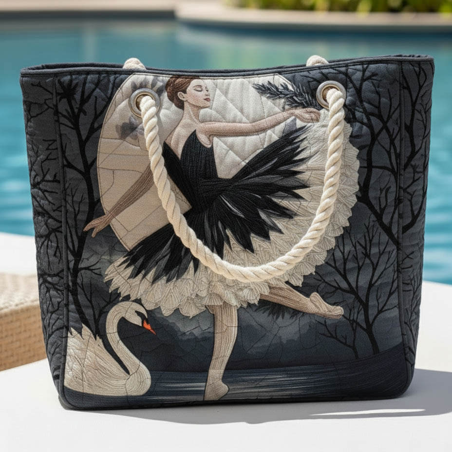 Black Ballerina | Gewatteerde strandtas