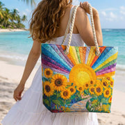 Rainbow | Gewatteerde strandtas