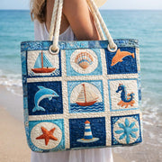 Marine Creatures | Gewatteerde strandtas