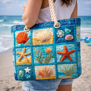 Shellsea | Gewatteerde strandtas