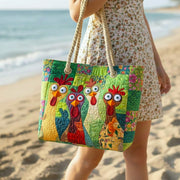 Funky Chicken | Gewatteerde strandtas