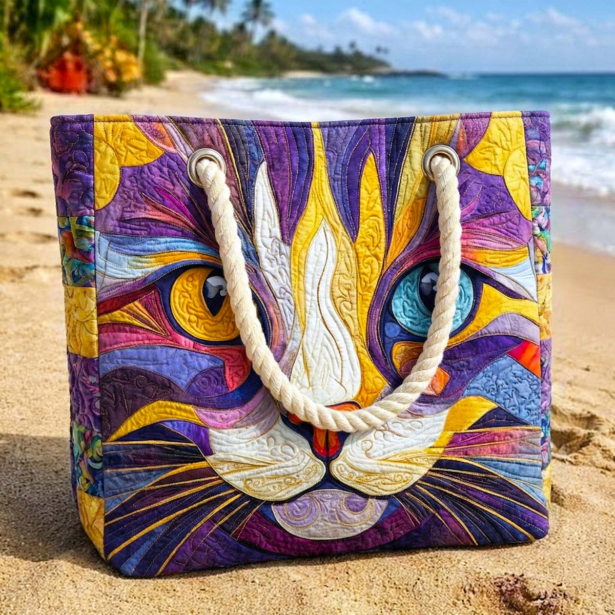 Catitude | Gewatteerde strandtas