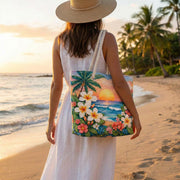 Tropical Paradise | Gewatteerde strandtas