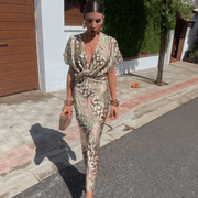 Genua | Elegante jurk met draping