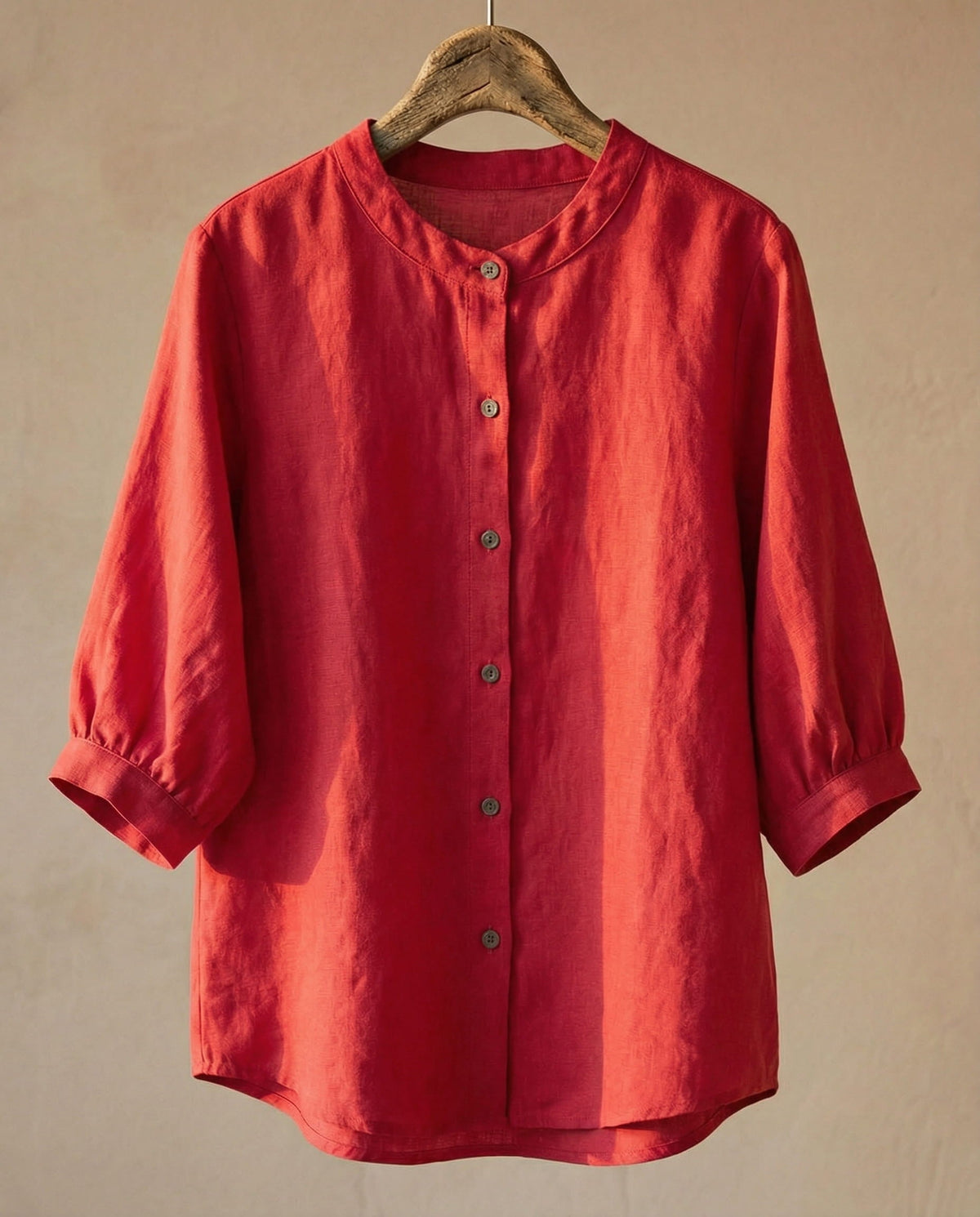 Cherie | Blouse van katoen en linnen