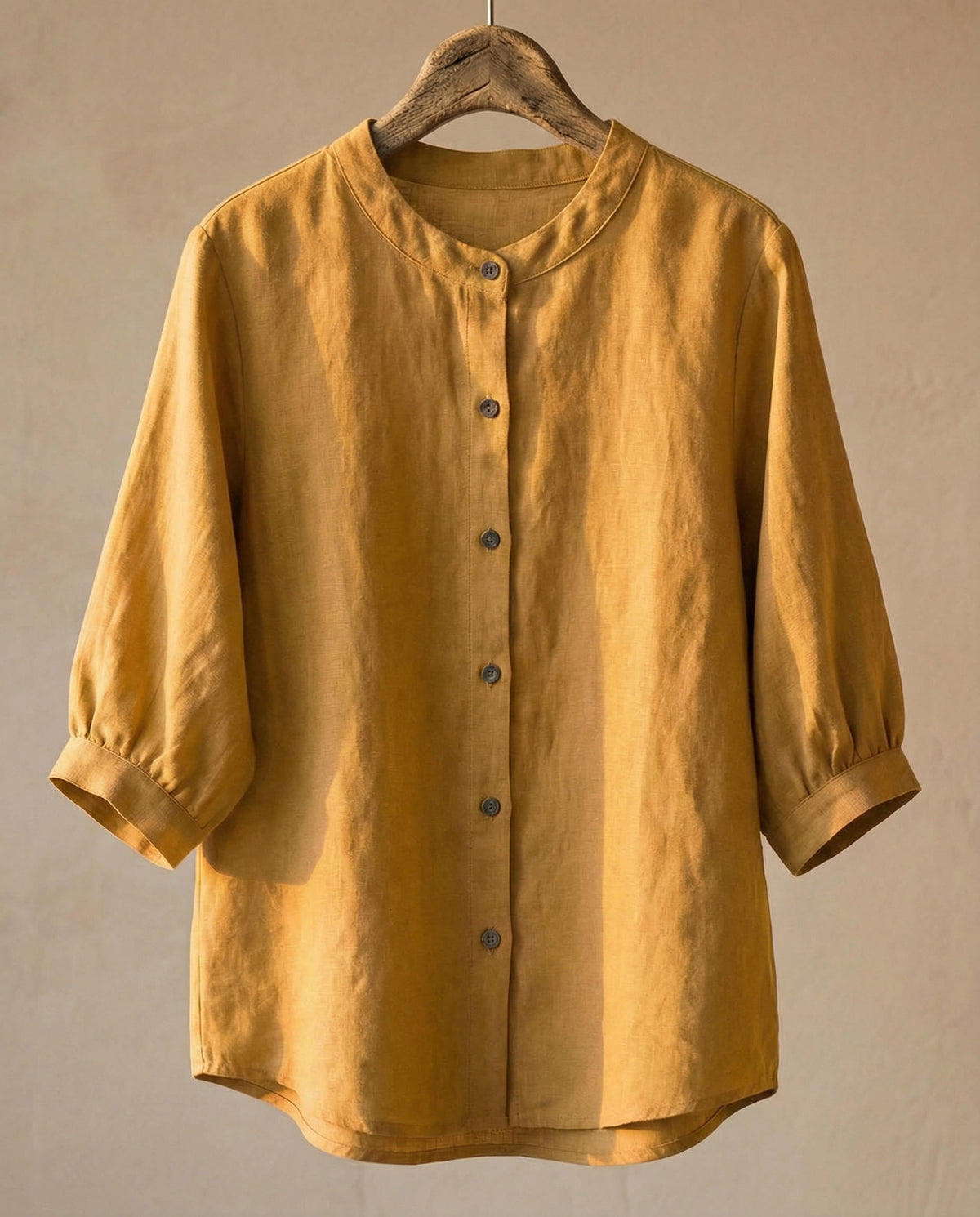 Cherie | Blouse van katoen en linnen