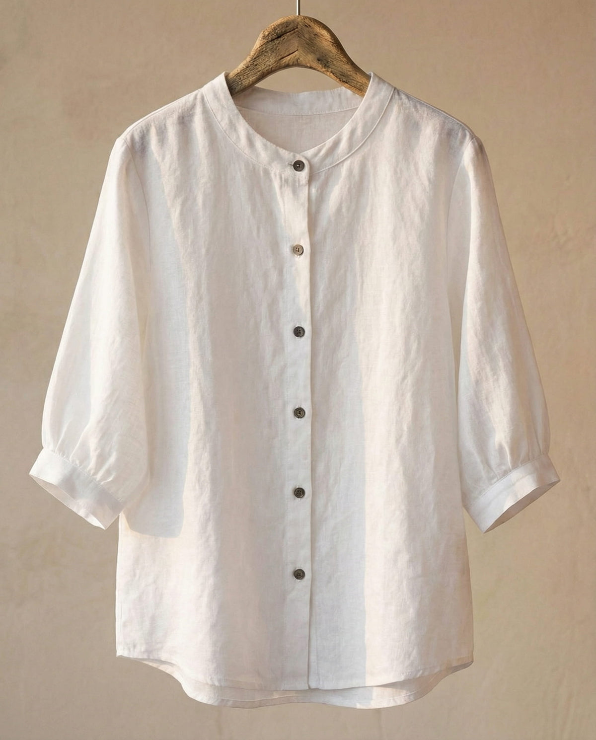 Cherie | Blouse van katoen en linnen