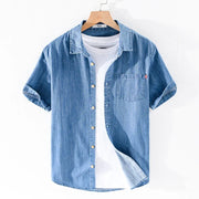 Alessandro Pietra 100% Katoenen Denim Shirt