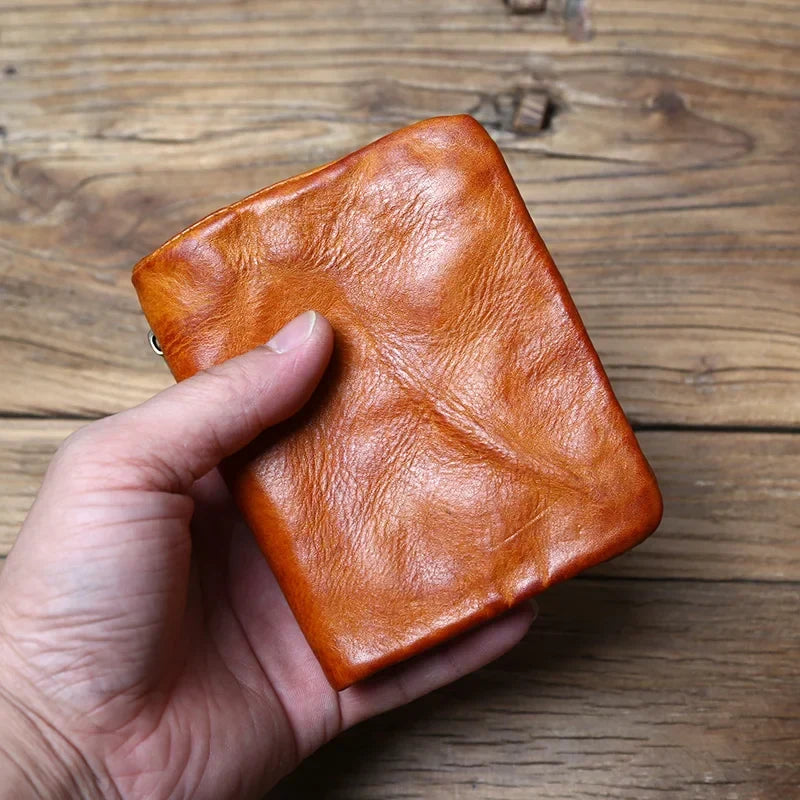 Patina Volnerf Leren Portemonnee