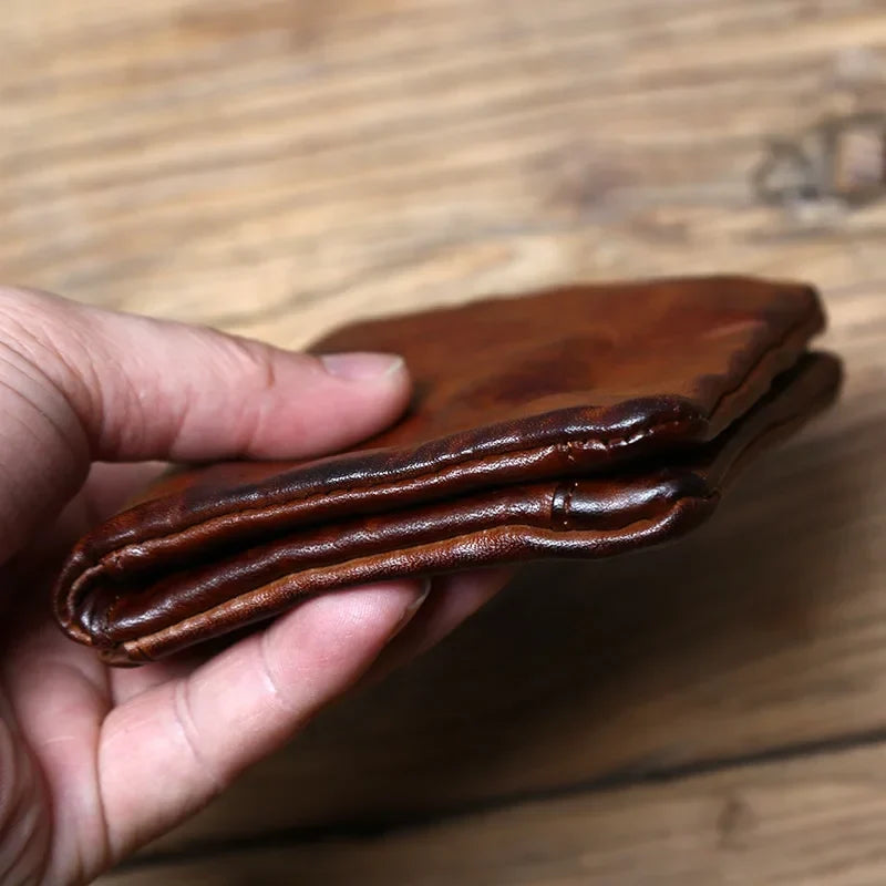 Patina Volnerf Leren Portemonnee