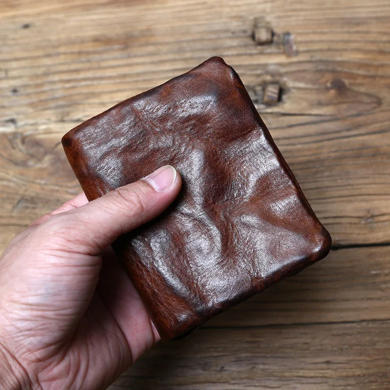 Patina Volnerf Leren Portemonnee